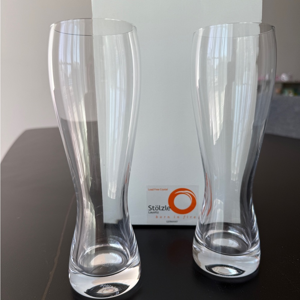 Stölzle Crystal Wheat Beer Glasses